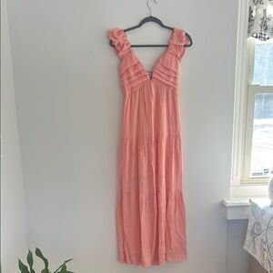 Elegant Pink Sleeveless Dress